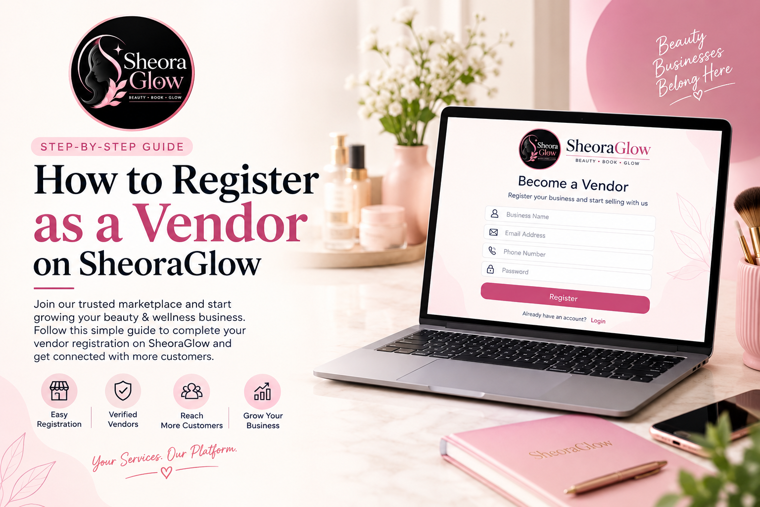 How to Register as a Vendor on SheoraGlow: A Complete Step-by-Step Guide